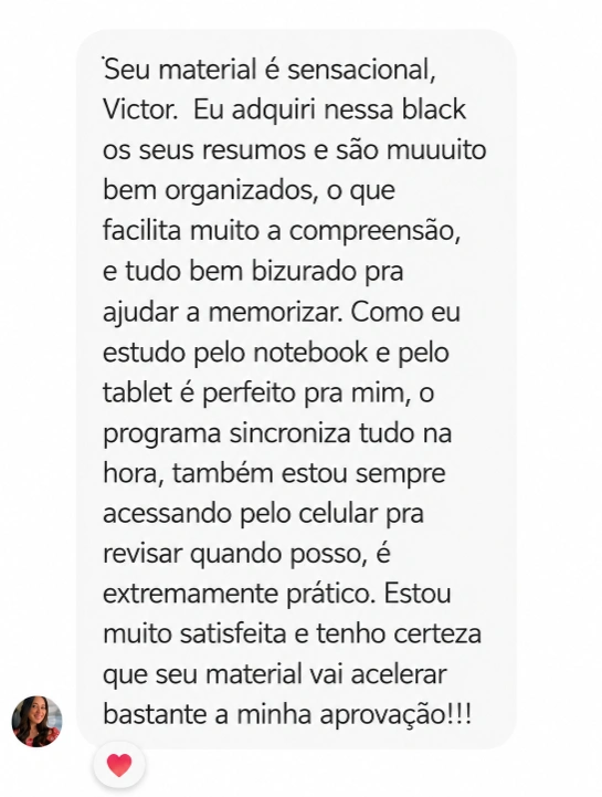 Feedback de aluno aprovado 1