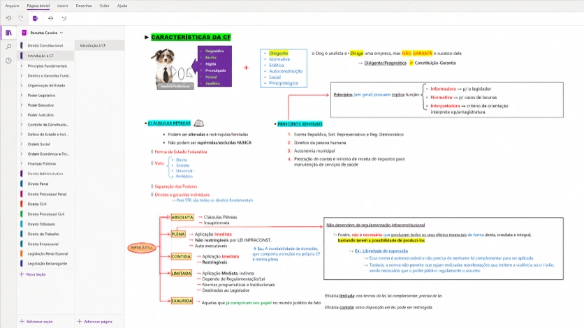 Resumos no OneNote